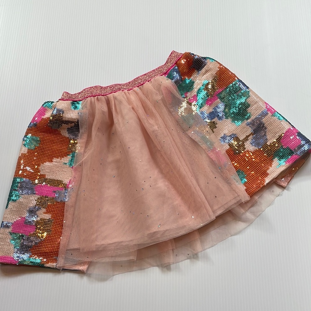 Cat & Jack multi color, peach, green, pink short skirt.  Girls size medium
